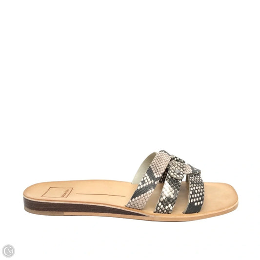 Sandals Flats By Dolce Vita In Snakeskin Print, Size: 8
