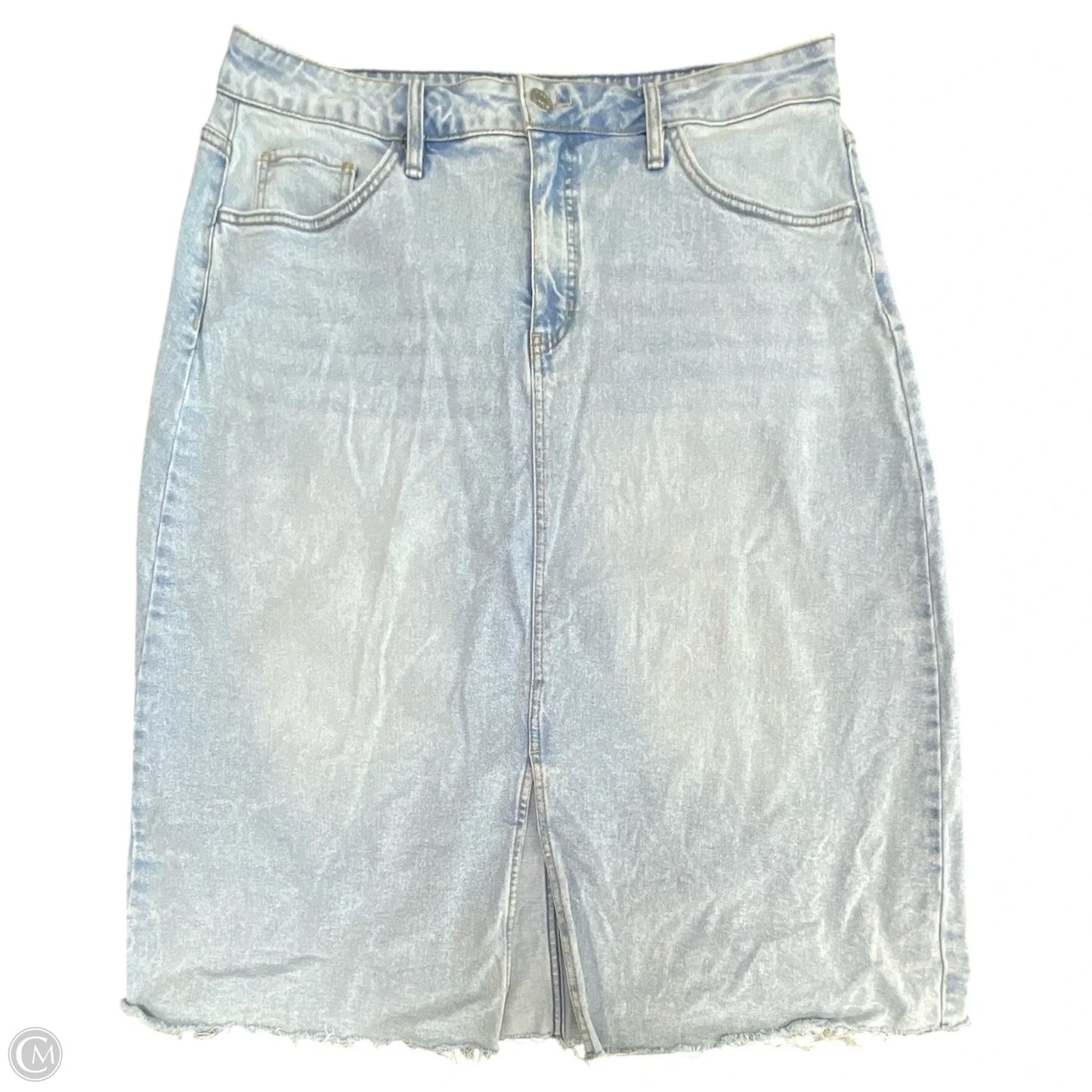 Skirt Midi By Ava & Viv In Blue Denim, Size: 16
