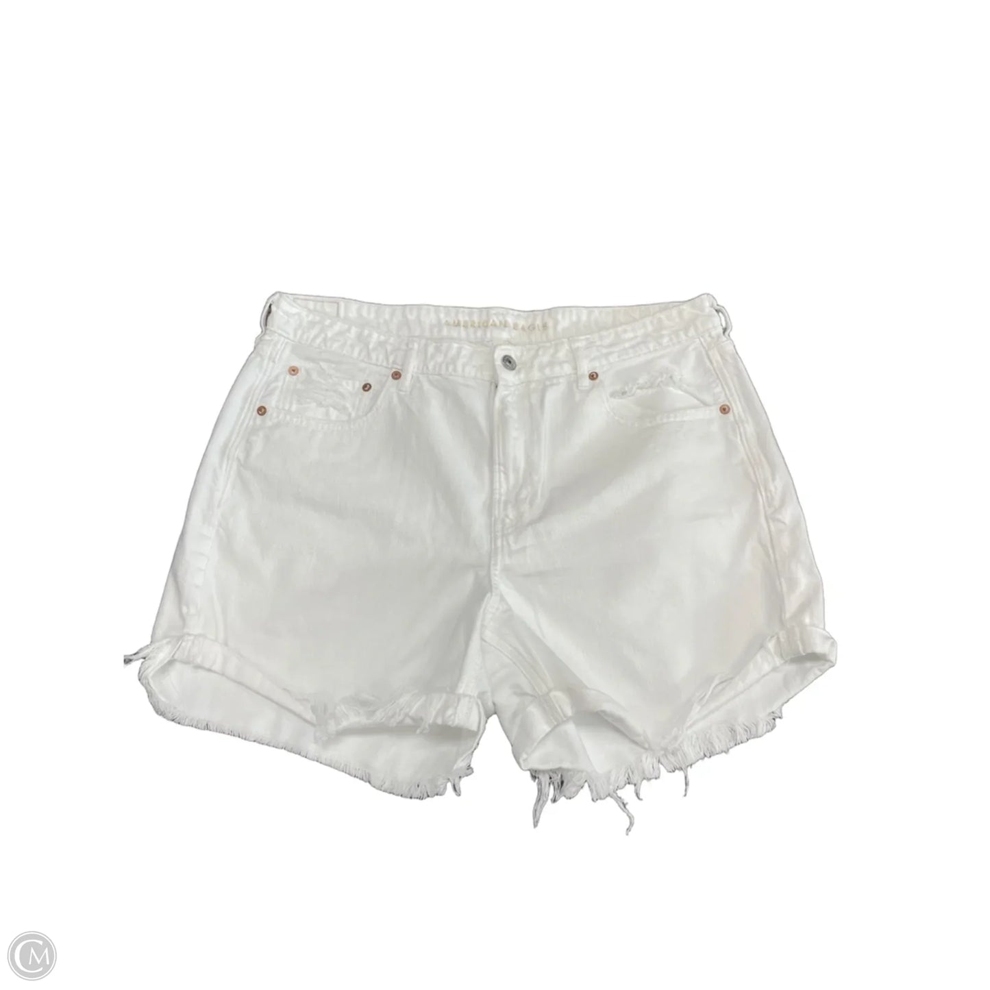 Shorts By American Eagle In White Denim, Size: 16