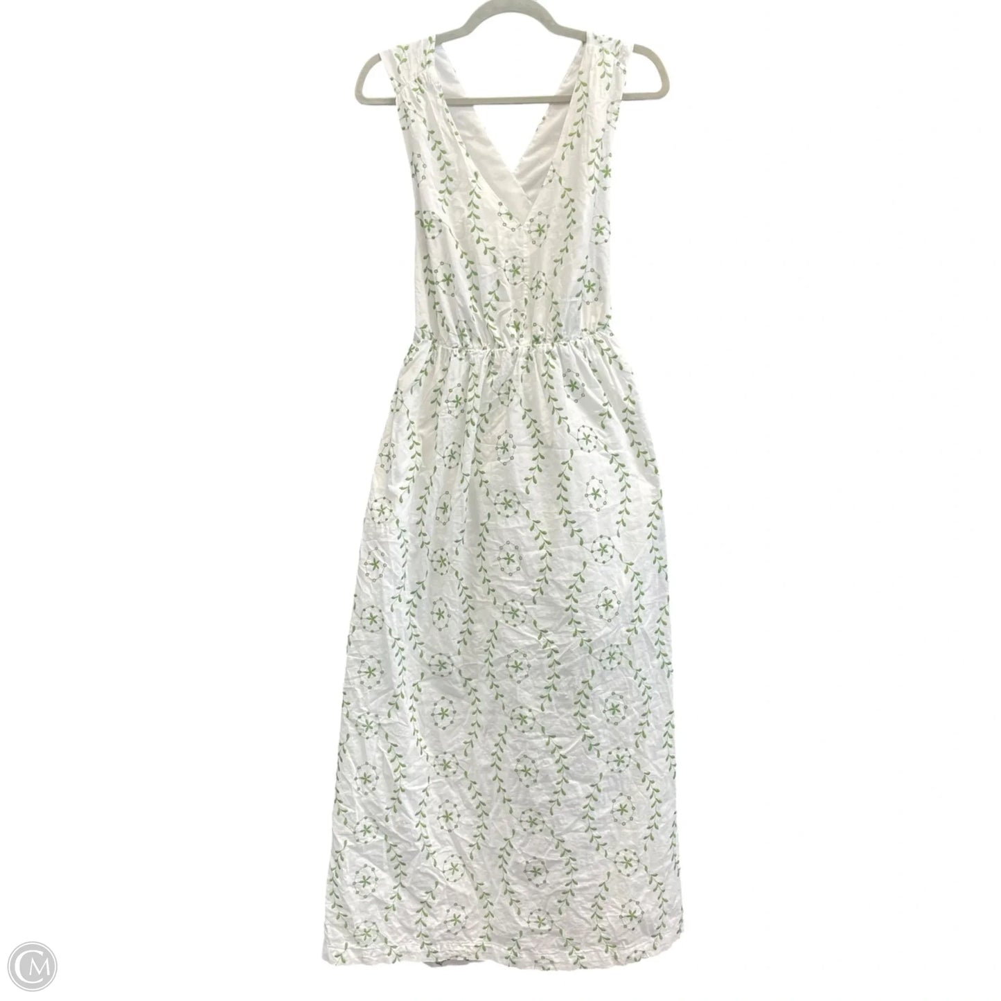 Dress Casual Midi By A New Day In Green & White, Size: S