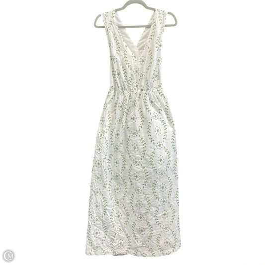 Dress Casual Midi By A New Day In Green & White, Size: S