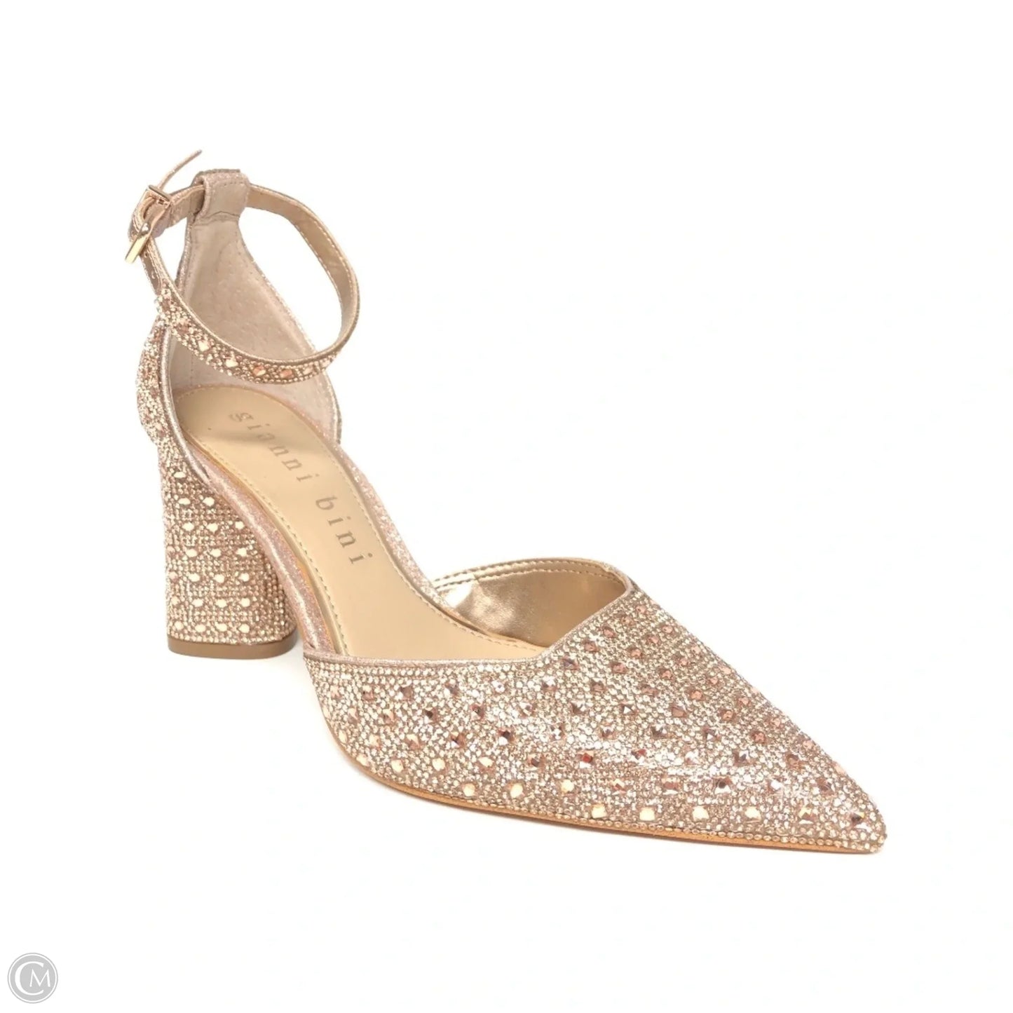 Shoes Heels Block By Gianni Bini In Rose Gold, Size: 7.5
