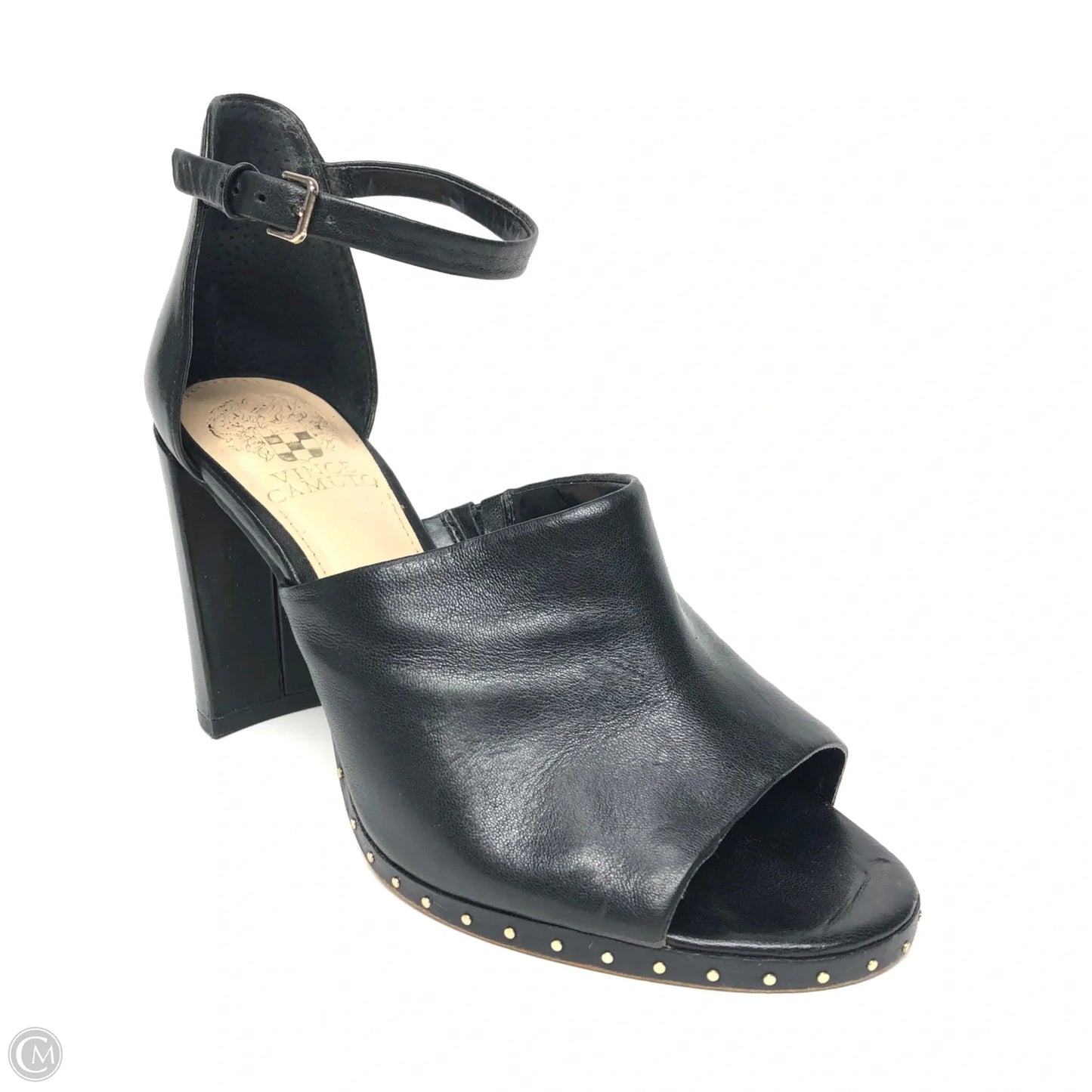 Sandals Heels Block By Vince Camuto In Black, Size: 7.5