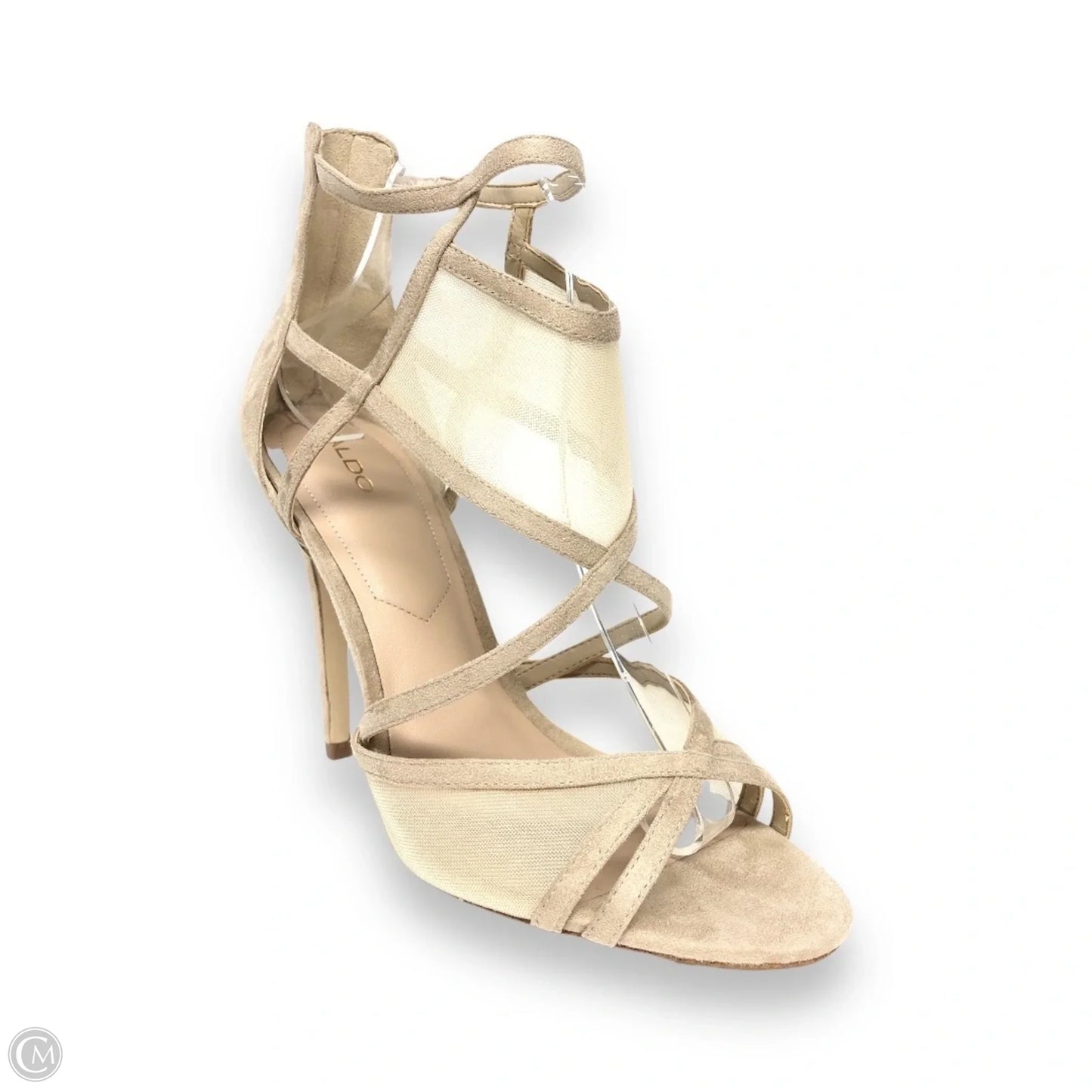 Sandals Heels Stiletto By Aldo In Beige, Size: 10