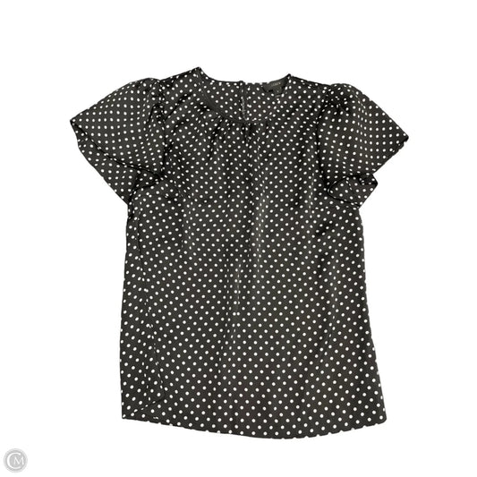 Top Short Sleeve By J. Crew In Polkadot Pattern, Size: 0