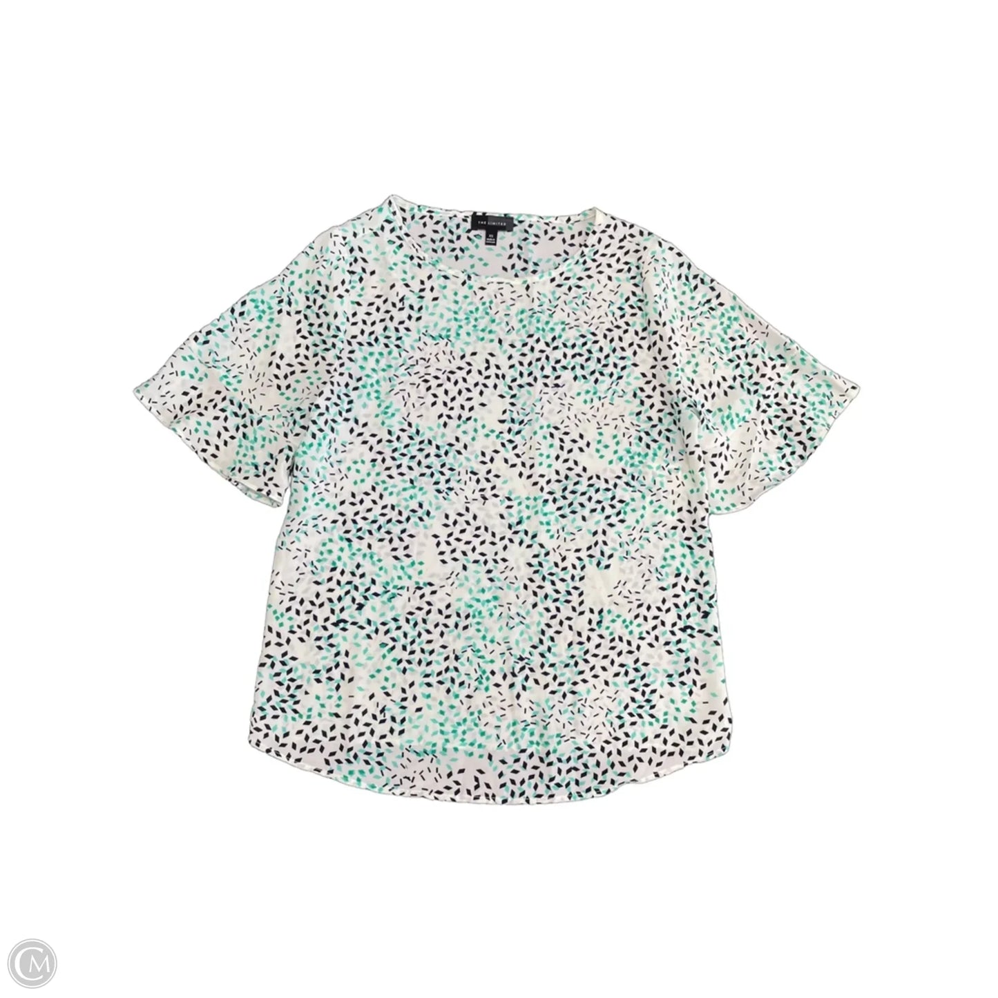 Top Short Sleeve By Limited In Green & White, Size: Xs