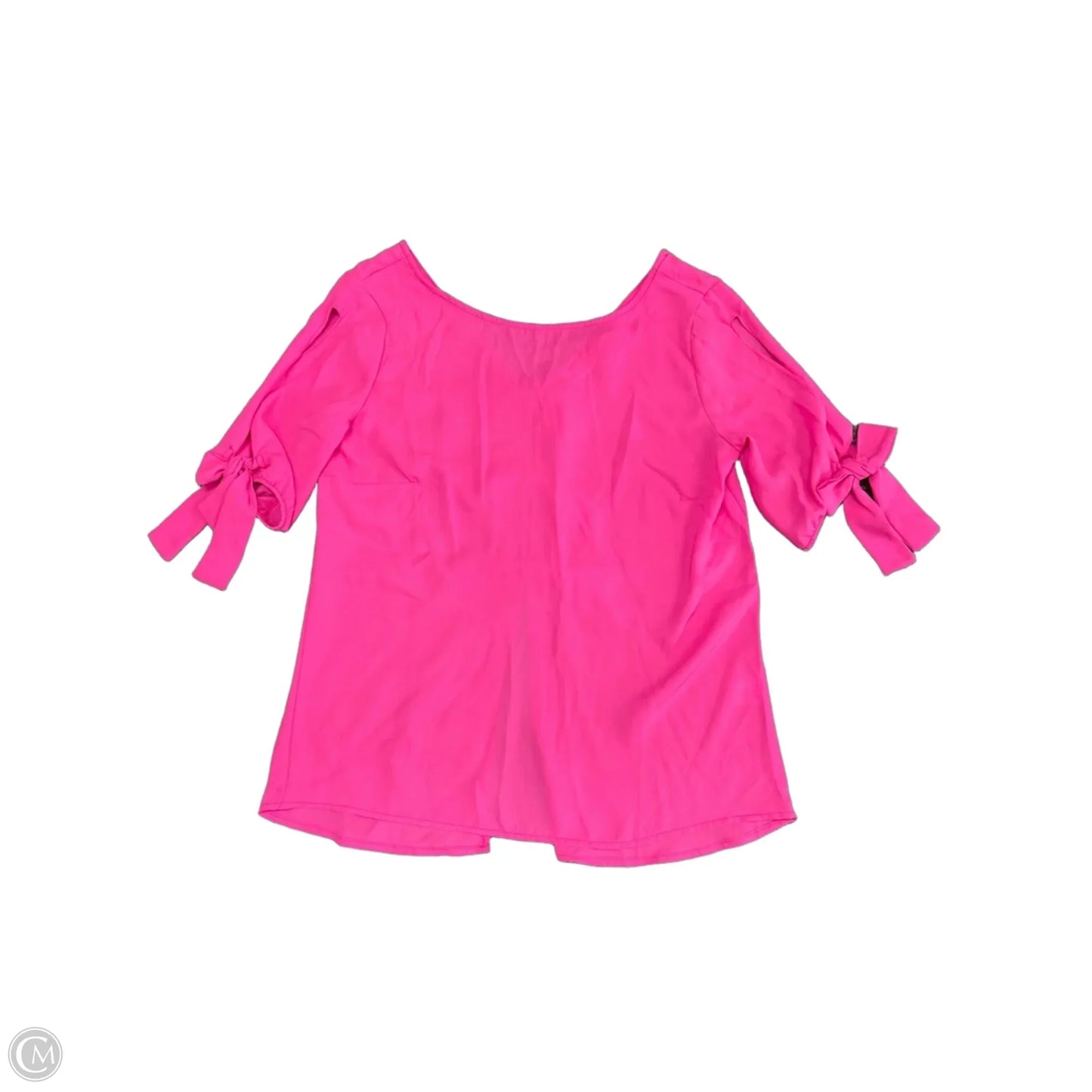 Blouse Short Sleeve By New York And Co In Pink, Size: Xs