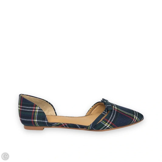Shoes Flats By J. Crew In Plaid Pattern, Size: 6
