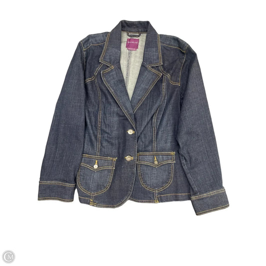 Jacket Denim By Gloria Vanderbilt In Blue Denim, Size: 2x