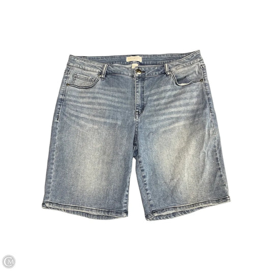 Shorts By Lane Bryant In Blue Denim, Size: 18
