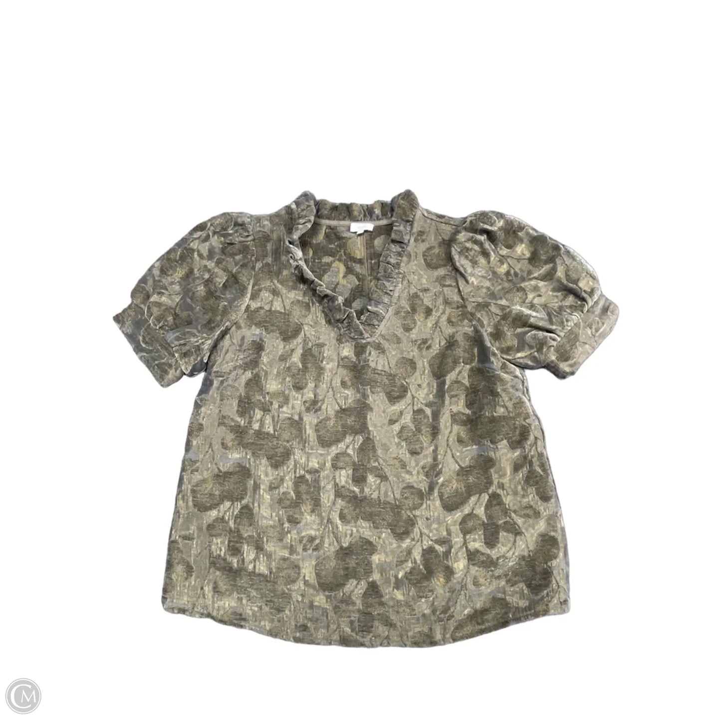 Top Short Sleeve By Voy In Green, Size: S