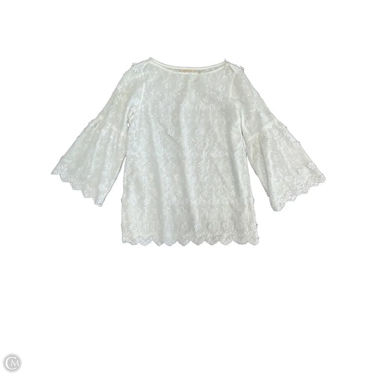 Tunic Long Sleeve By Soft Surroundings In White, Size: S