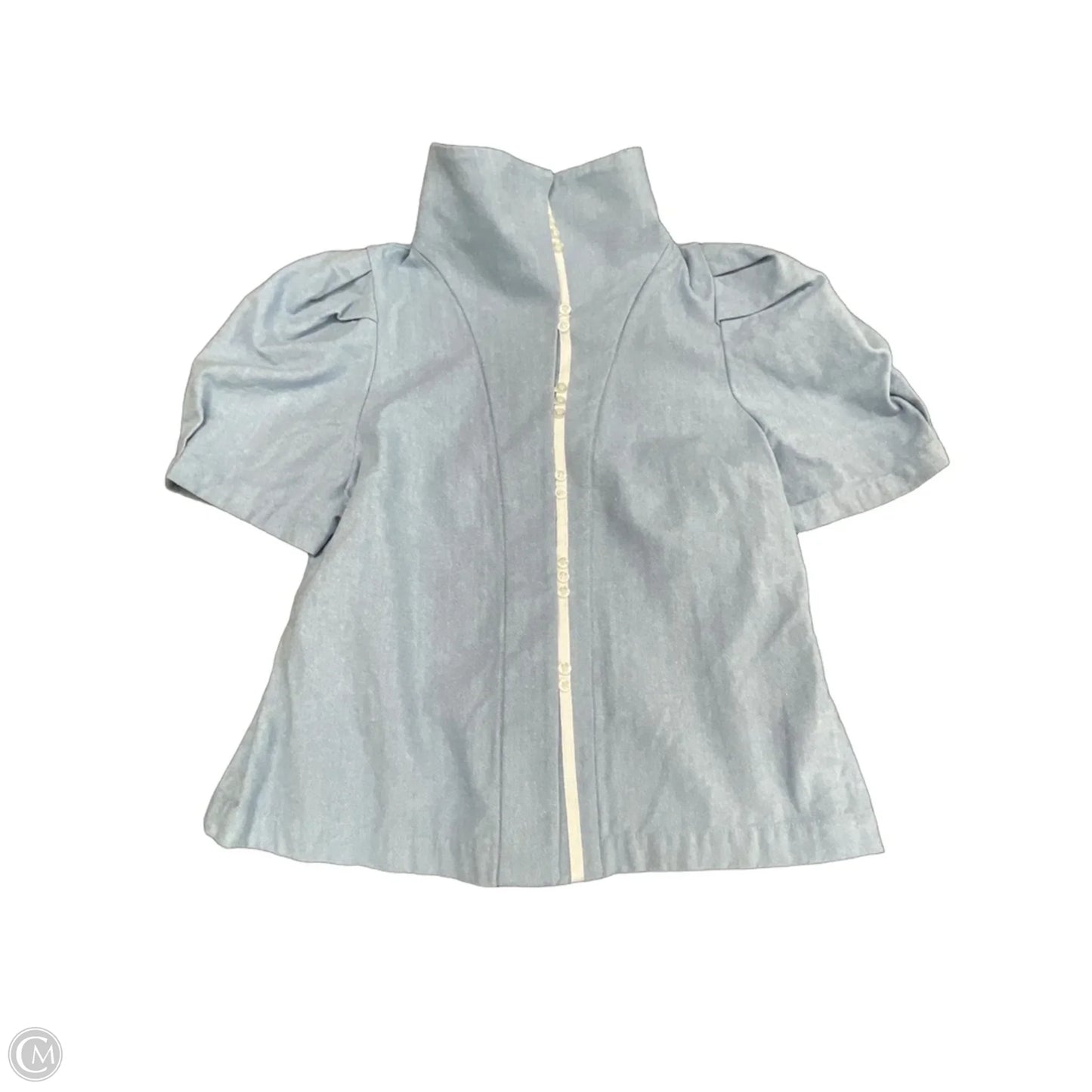 Top Short Sleeve By Jag In Blue Denim, Size: S