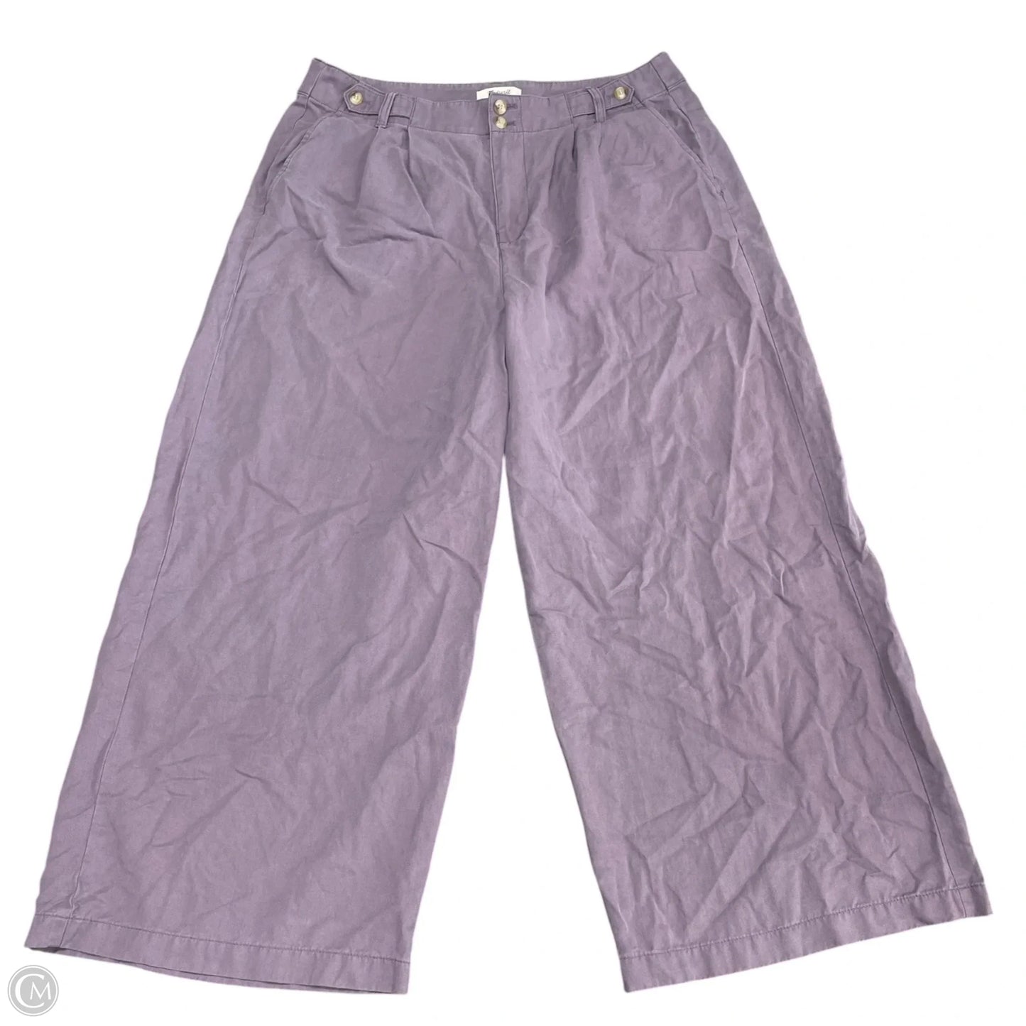 Pants Wide Leg By Madewell In Purple, Size: 14p