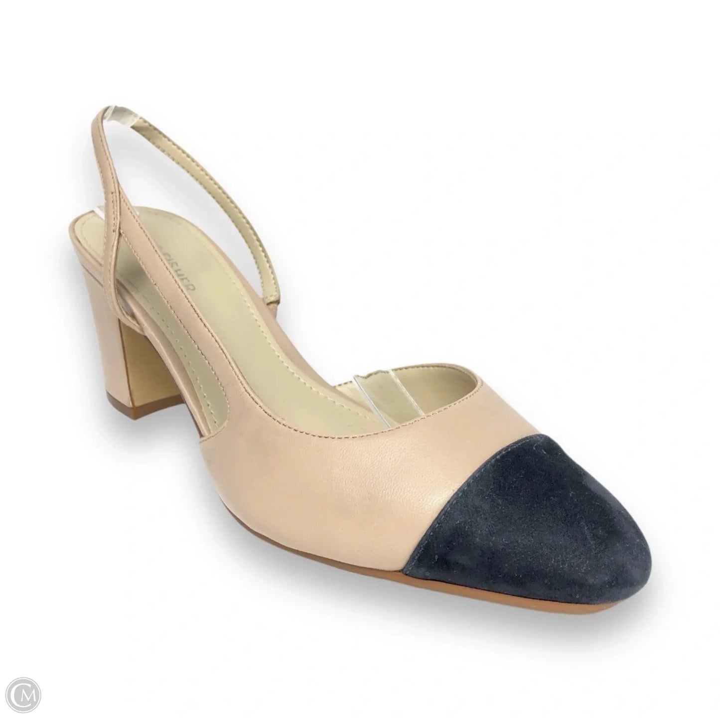 Shoes Heels Block By Marc Fisher In Black & Tan, Size: 10