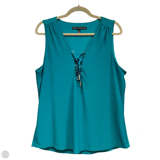 Top Sleeveless By White House Black Market In Teal, Size: L