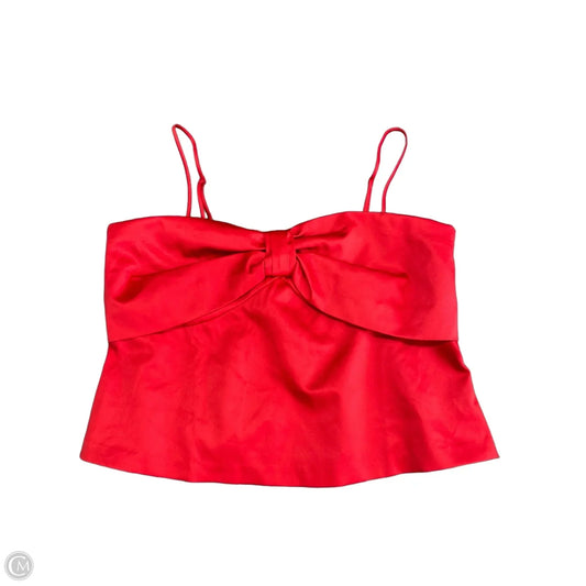 Top Sleeveless By Loft In Red, Size: 18