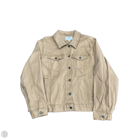 Jacket Denim By Time And Tru In Brown Denim, Size: 22