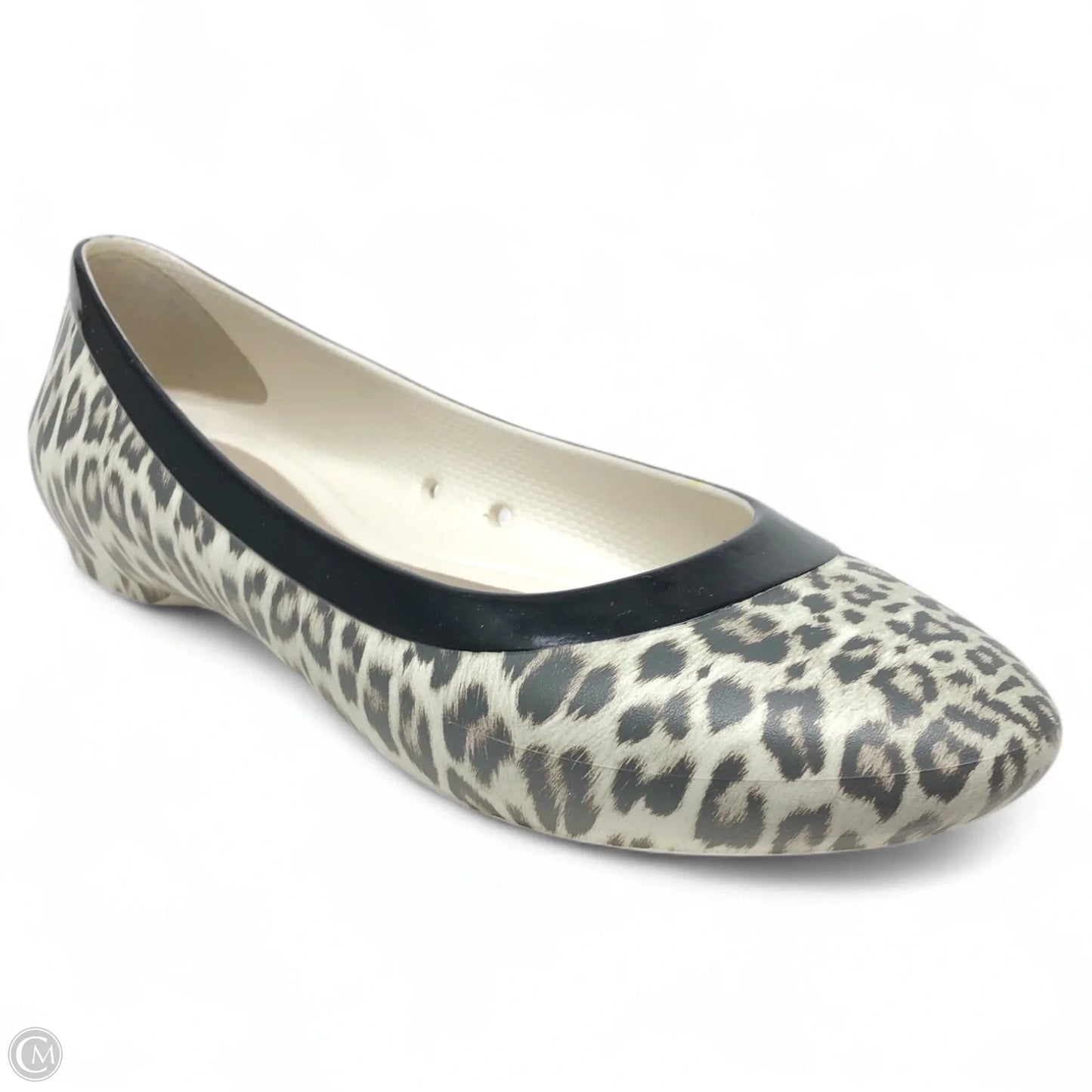 Shoes Flats By Crocs In Animal Print, Size: 11