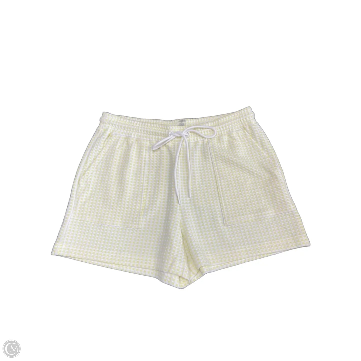 Shorts By Lou And Grey In White & Yellow, Size: M