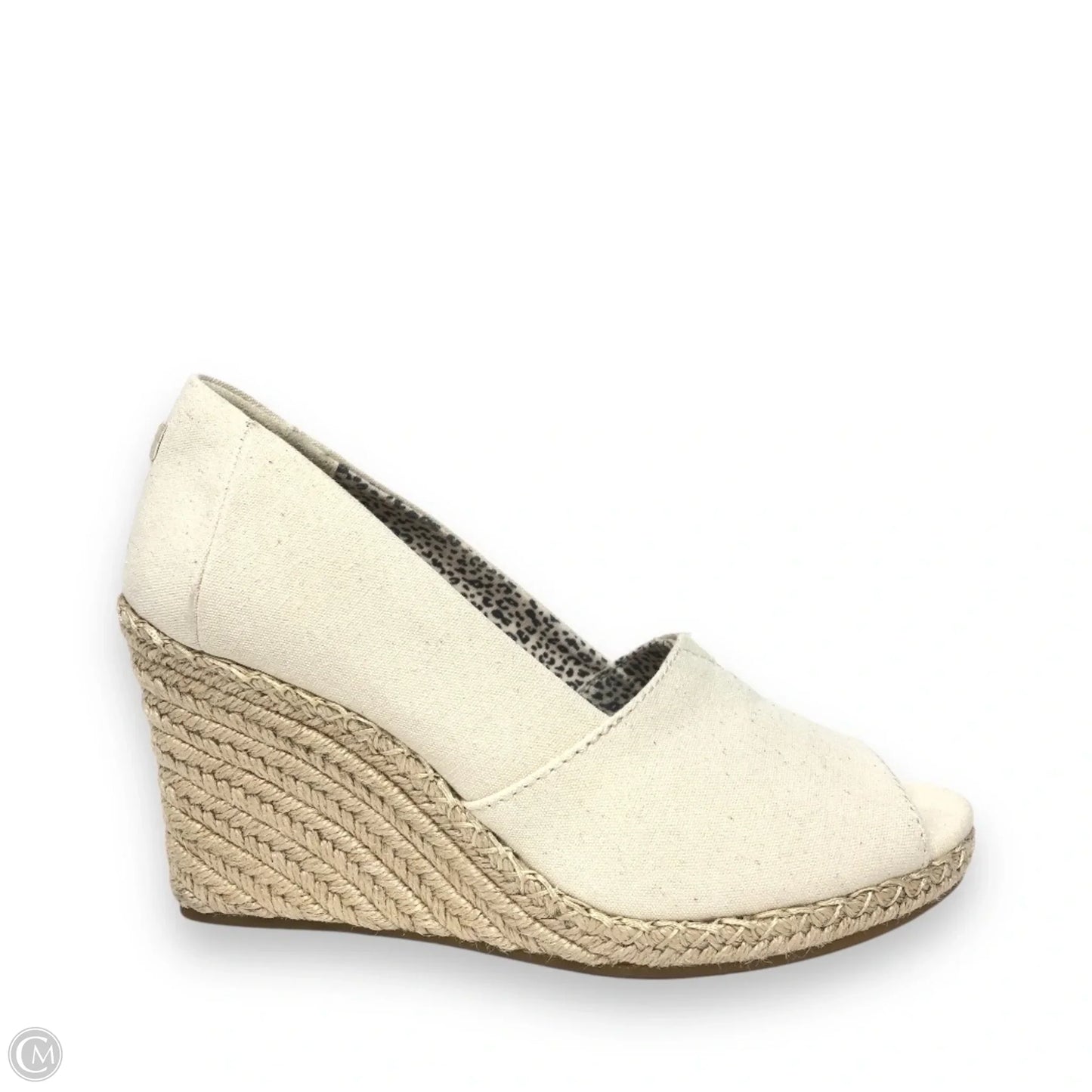 Shoes Heels Wedge By Toms In Beige, Size: 8
