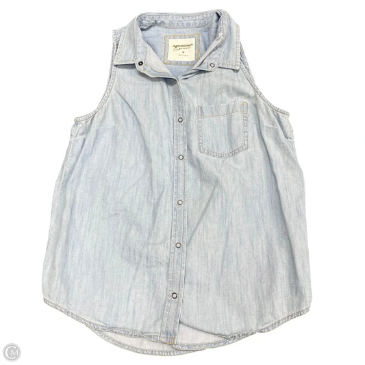 Top Sleeveless By Arizona In Blue, Size: M