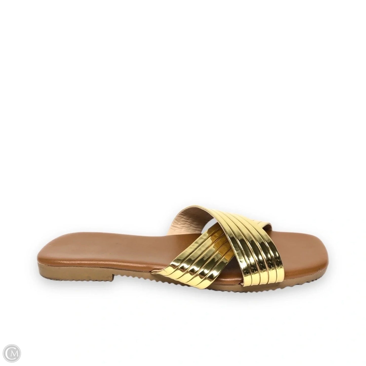 Sandals Flats By Cme In Gold, Size: 6.5