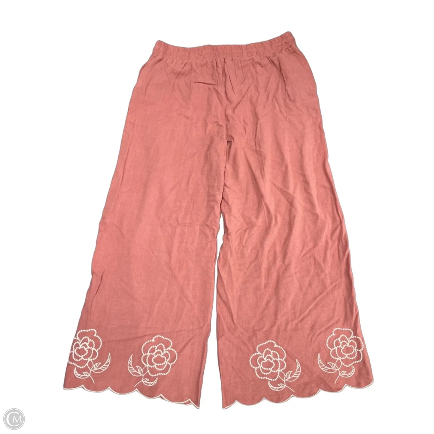 Pants Wide Leg By Umgee In Mauve, Size: Xl