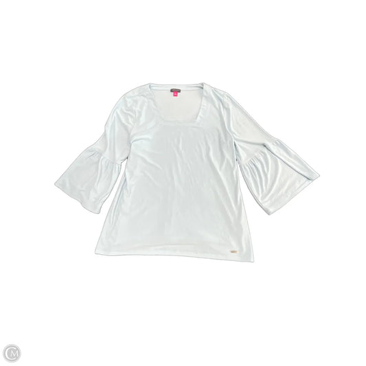 Top Long Sleeve By Vince Camuto In Blue, Size: L