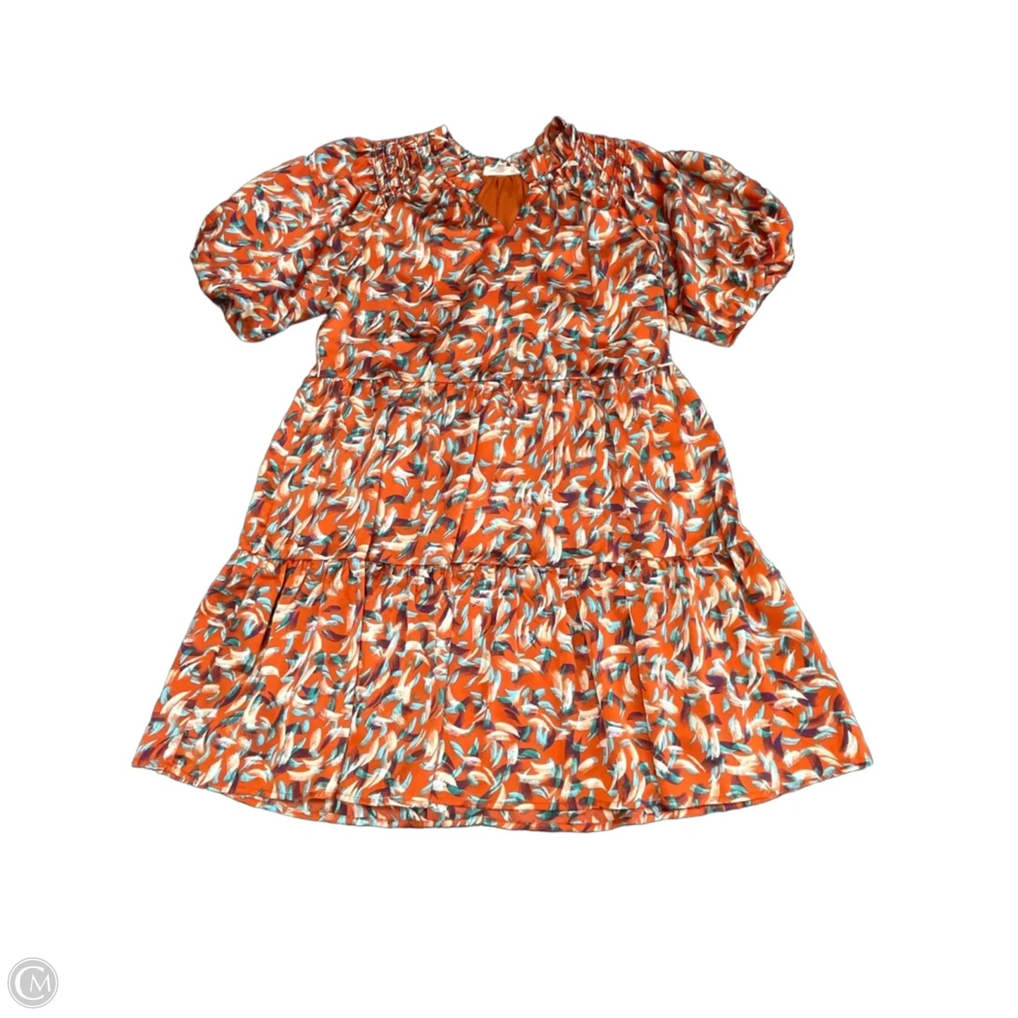 Dress Casual Short By Entro In Blue & Orange, Size: M
