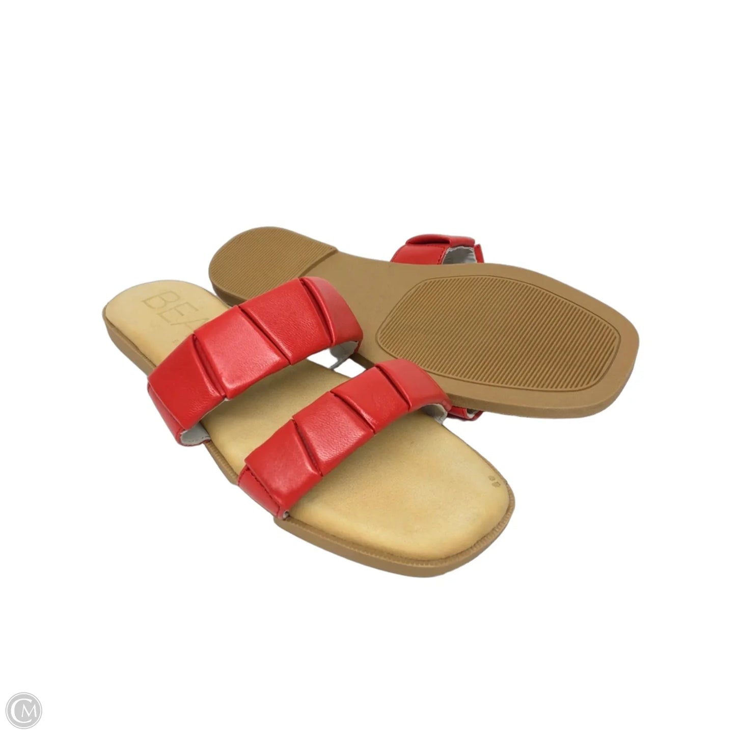 Sandals Flats By Clothes Mentor In Red, Size: 10