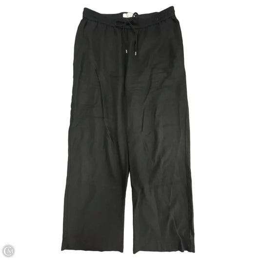 Pants Linen By Zara In Black, Size: Xl