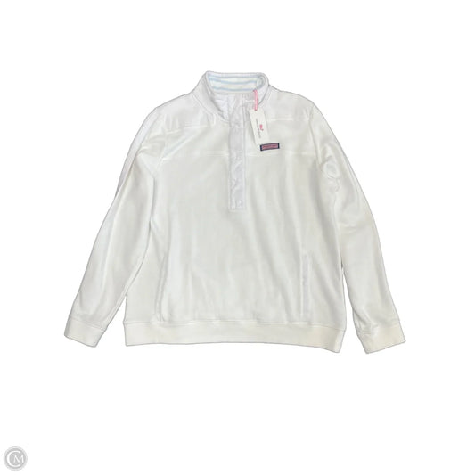 Sweatshirt Collar By Vineyard Vines In White, Size: L