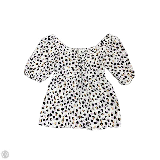 Top Short Sleeve By Cato In Multi-colored, Size: Xs