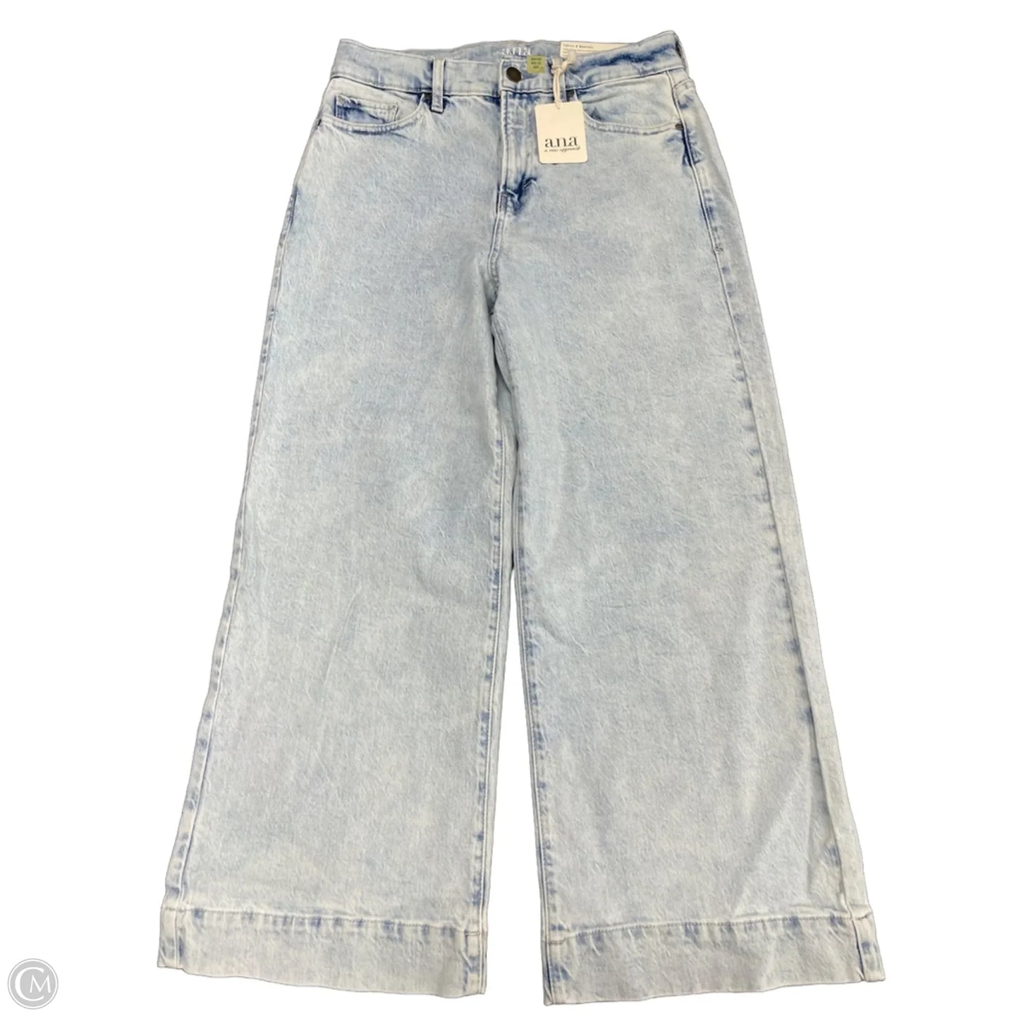 Jeans Cropped By Ana In Blue Denim, Size: 8