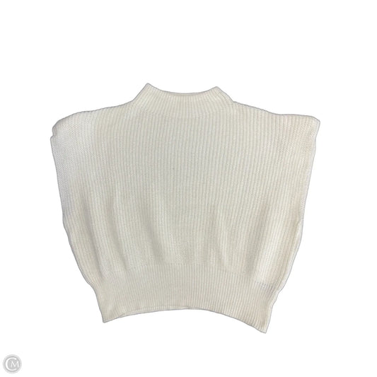 Sweater Short Sleeve By Cider In Cream, Size: Xl
