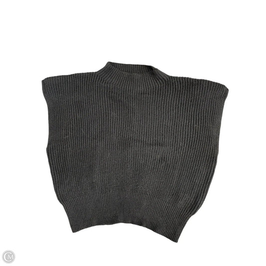 Sweater Short Sleeve By Cider In Black, Size: Xl