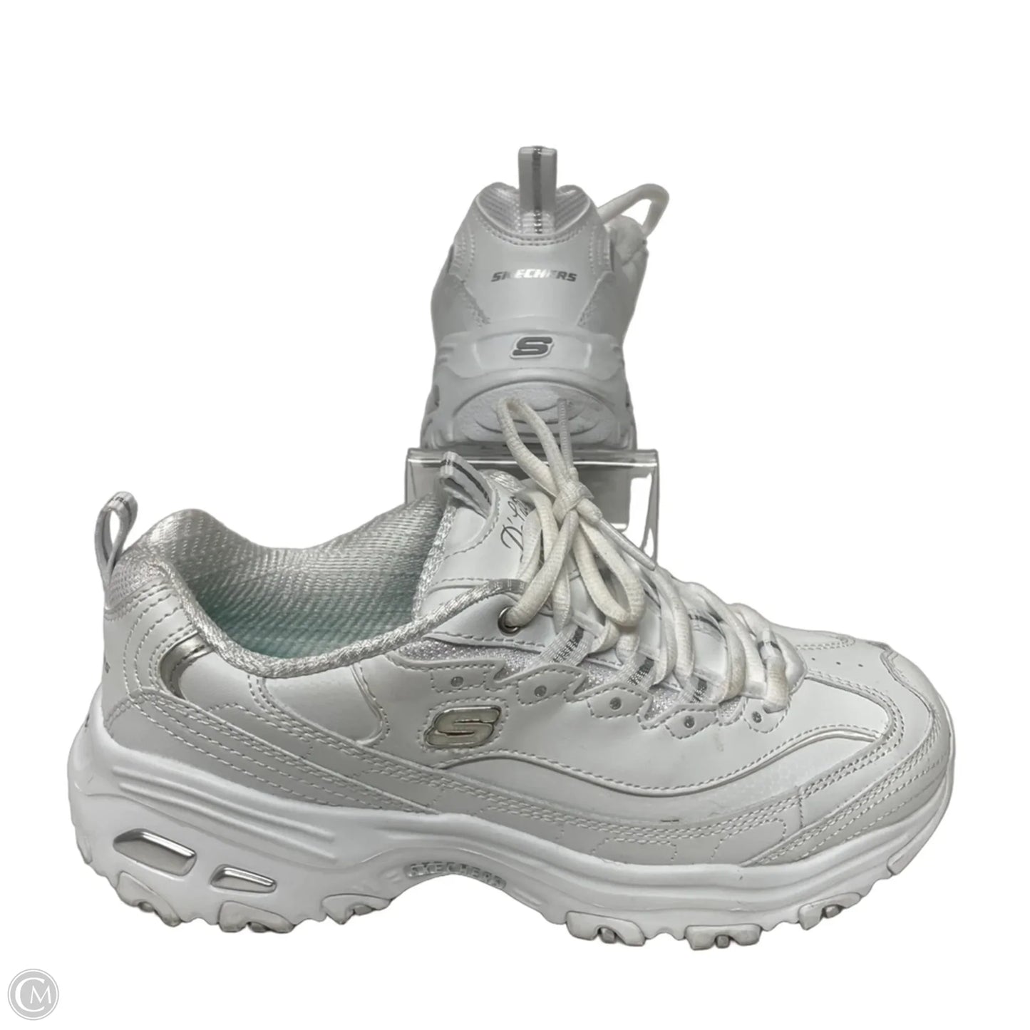 Shoes Athletic By Skechers In White, Size: 7