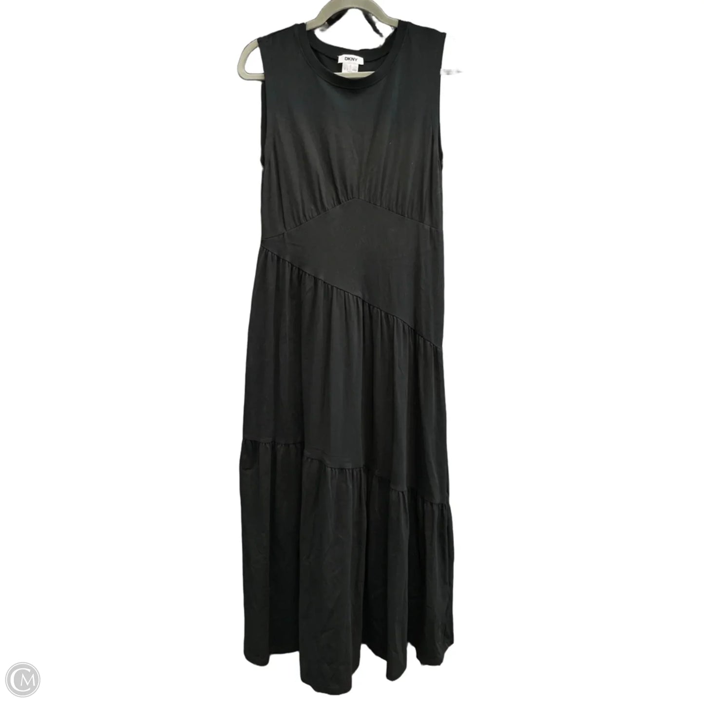 Dress Casual Maxi By Dkny In Black, Size: M