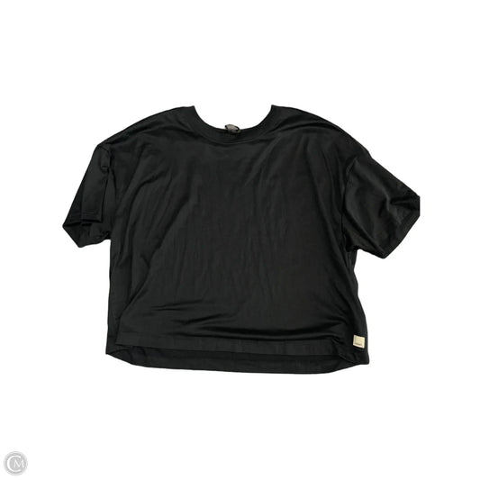 Athletic Top Short Sleeve By Vuori In Black, Size: L