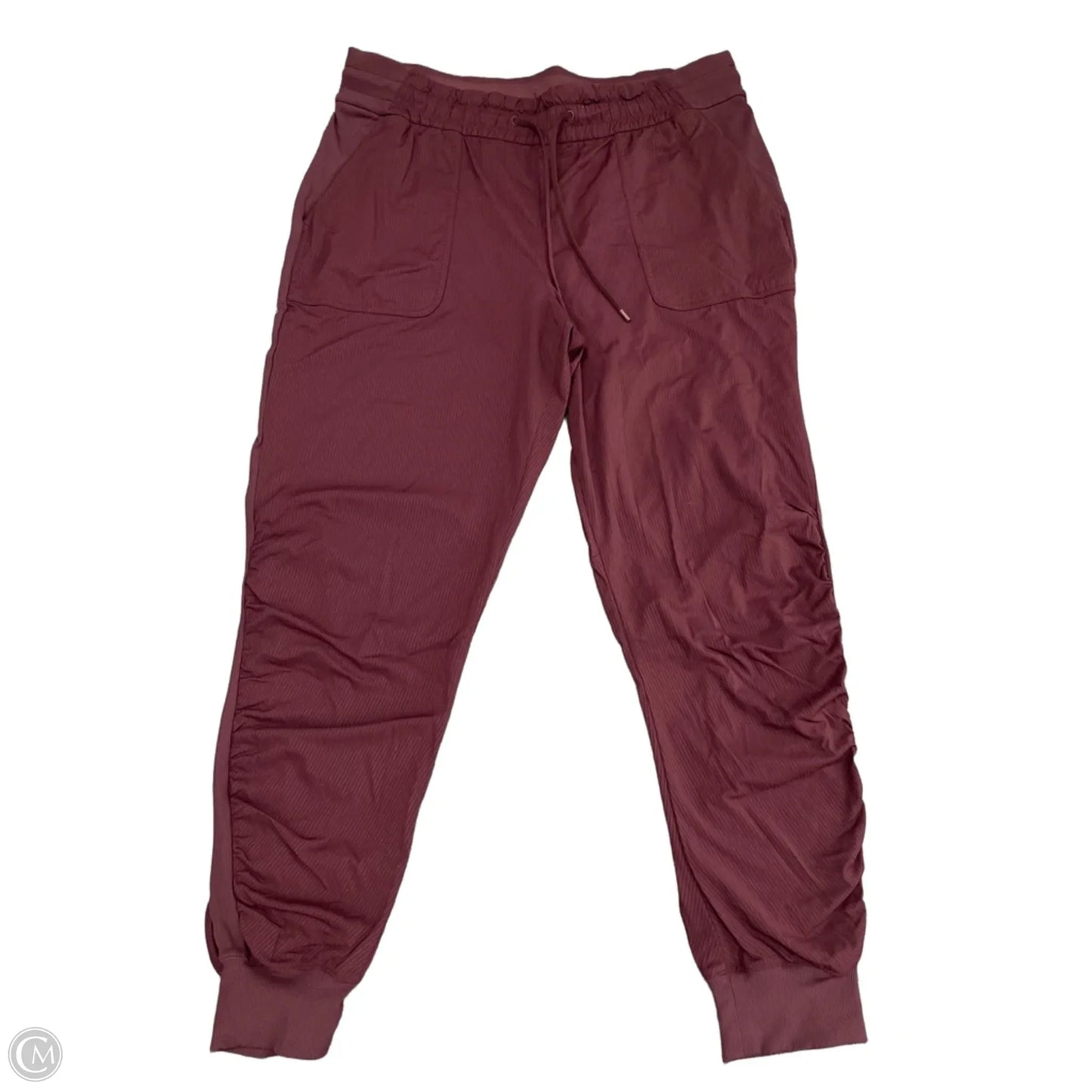 Athletic Pants By Lululemon In Maroon, Size: Xl
