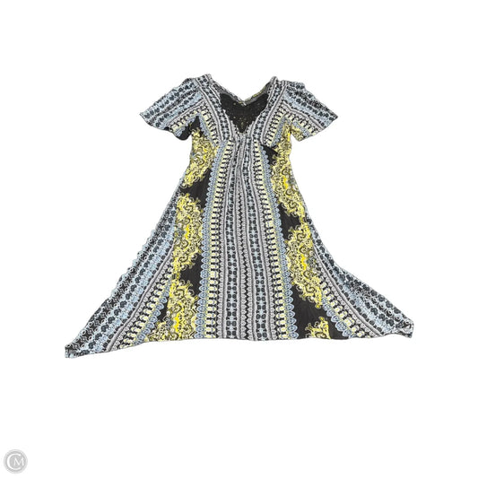 Dress Casual Short By One World In Blue & Yellow, Size: Xs