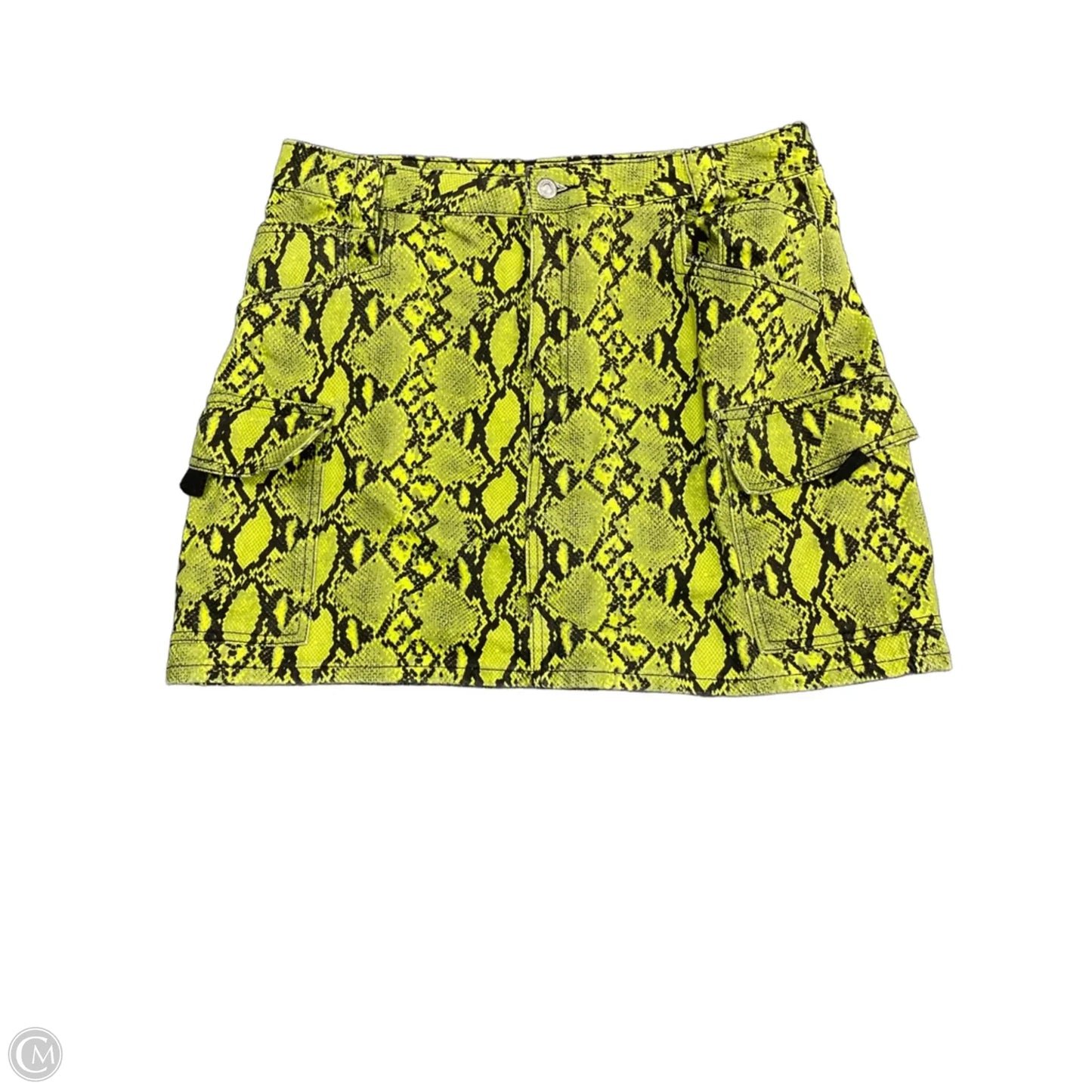 Skirt Mini & Short By Top Shop In Snakeskin Print, Size: 12