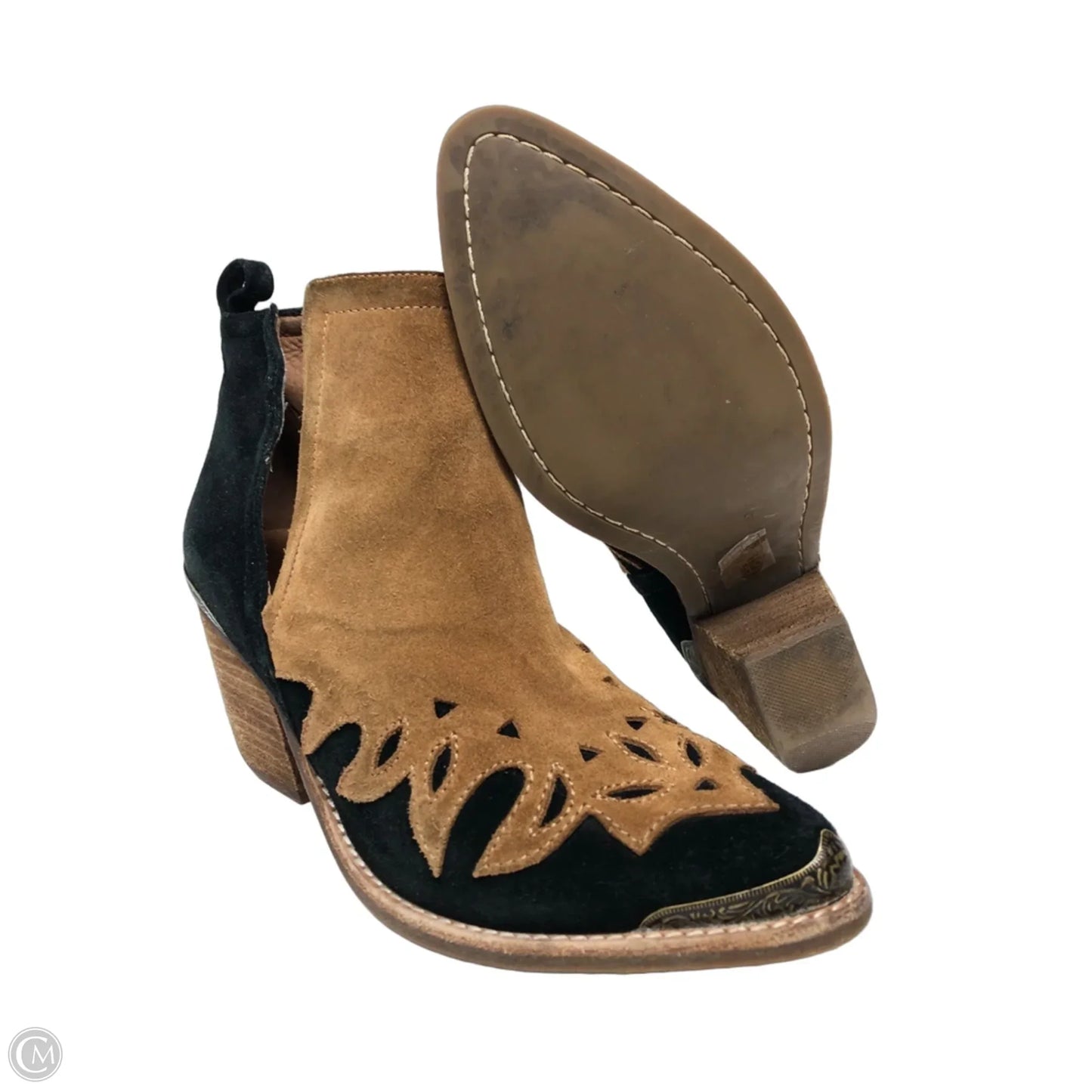 Boots Western By Jeffrey Campbell In Black & Brown, Size: 9