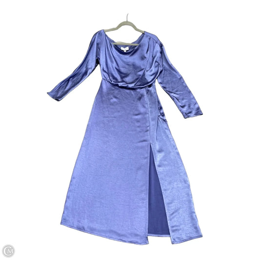 Dress Casual Midi By Cmc In Blue, Size: S
