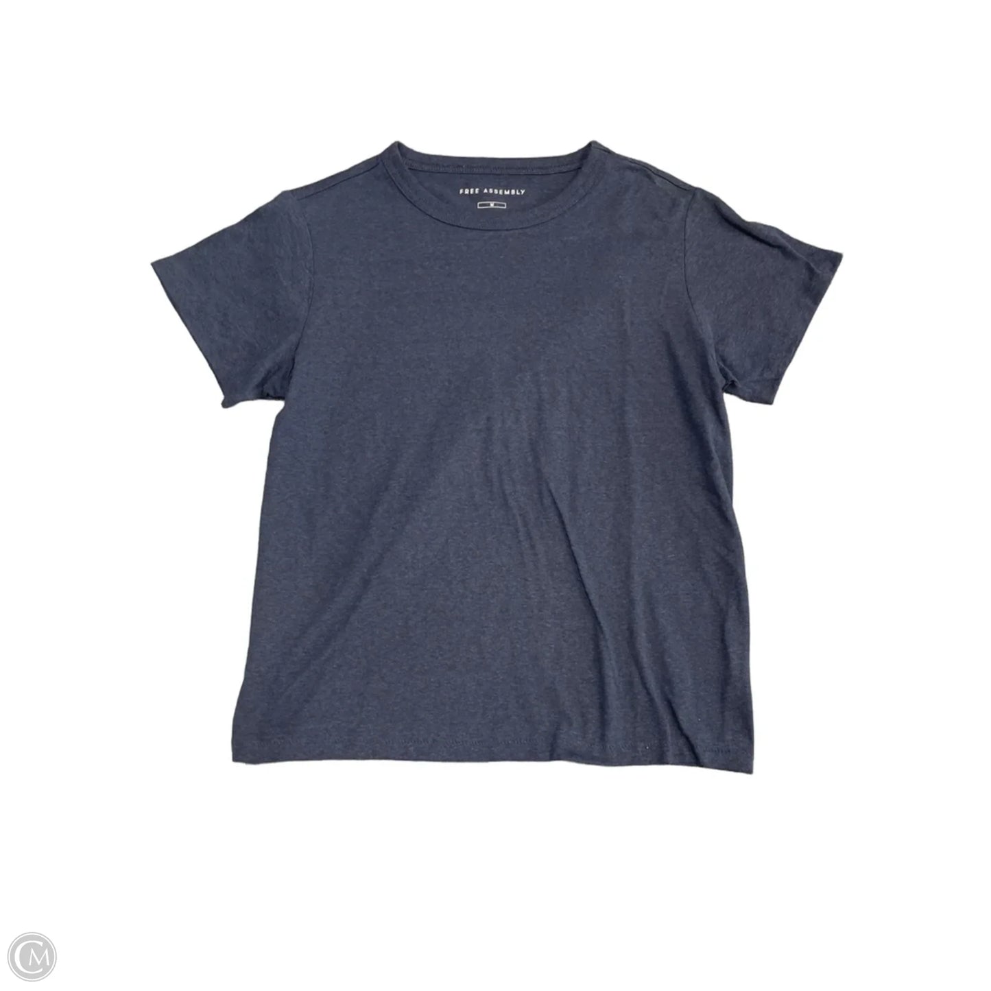 Top Short Sleeve Basic By Free Assembly In Navy, Size: M