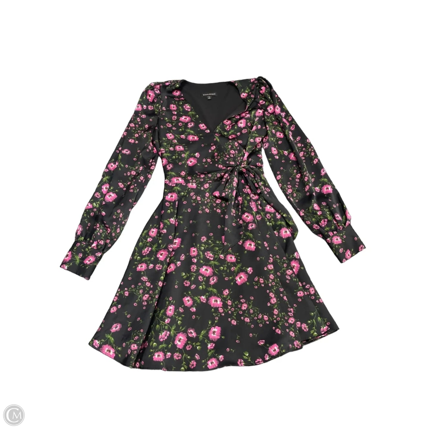Dress Casual Short By Banana Republic In Black & Pink, Size: 6