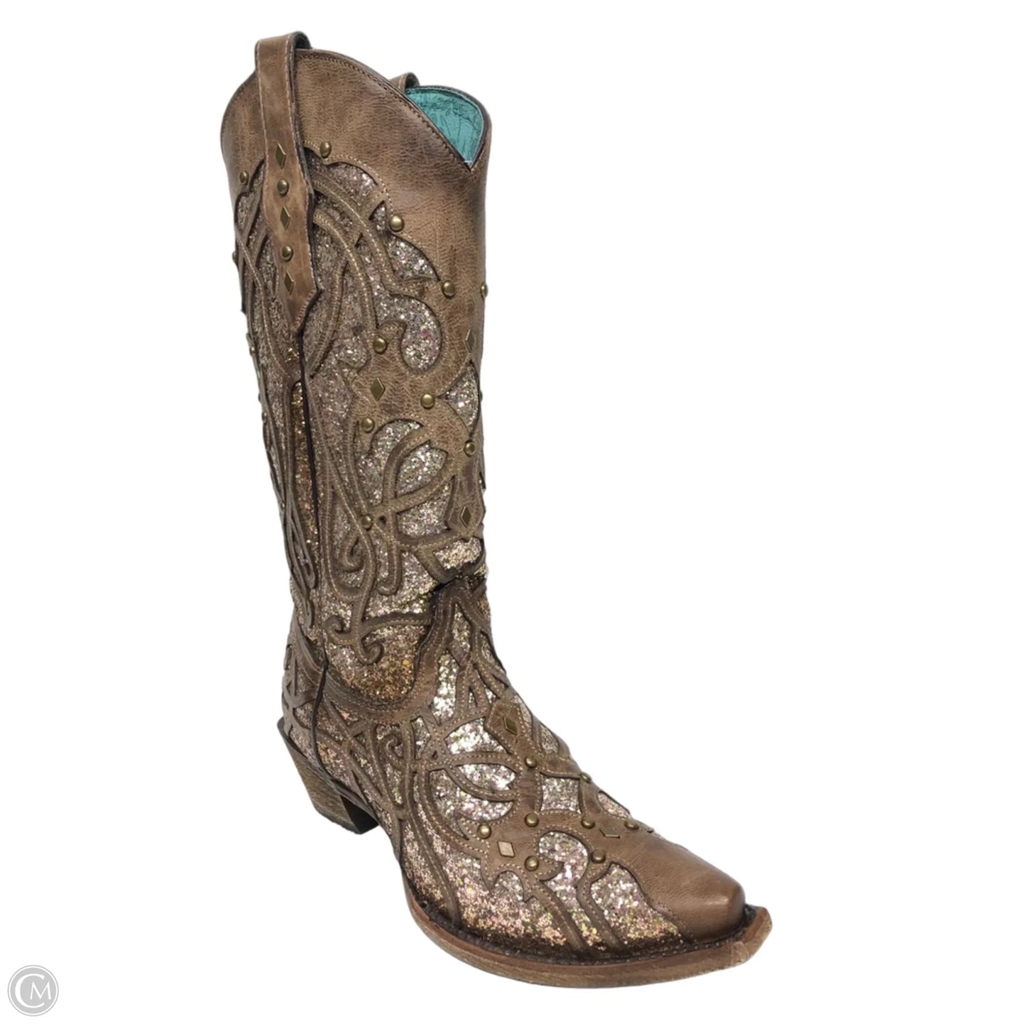 Boots Western By Corral In Brown & Gold, Size: 7
