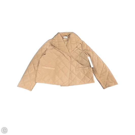 Jacket Puffer & Quilted By Calvin Klein In Tan, Size: Xl
