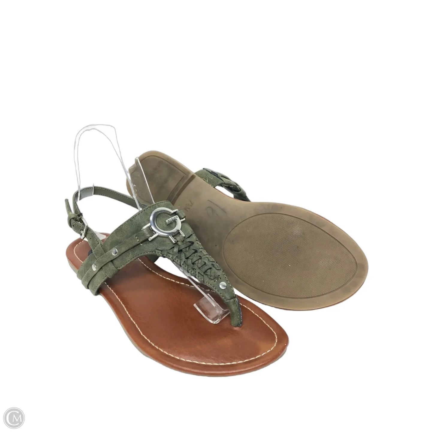 Sandals Flats By G By Guess In Green, Size: 7.5